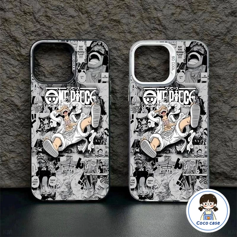 เคส iphone17 11 13 12 14 15 Pro MAX 14 15 7 8 Plus X XR XSMAX SE OnePiece Luffy เคสโทรศัพท์ซิลิโคนสุดหล่อหรูหรา
