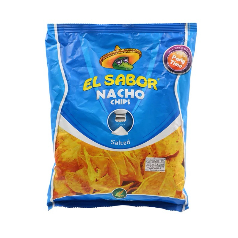 Elsabor Nacho chips Salted/Chili/BBQ/CheeseNacho Restaurant Style Tortilla Chips แผ่นข้าวโพดทอดกรอบ 