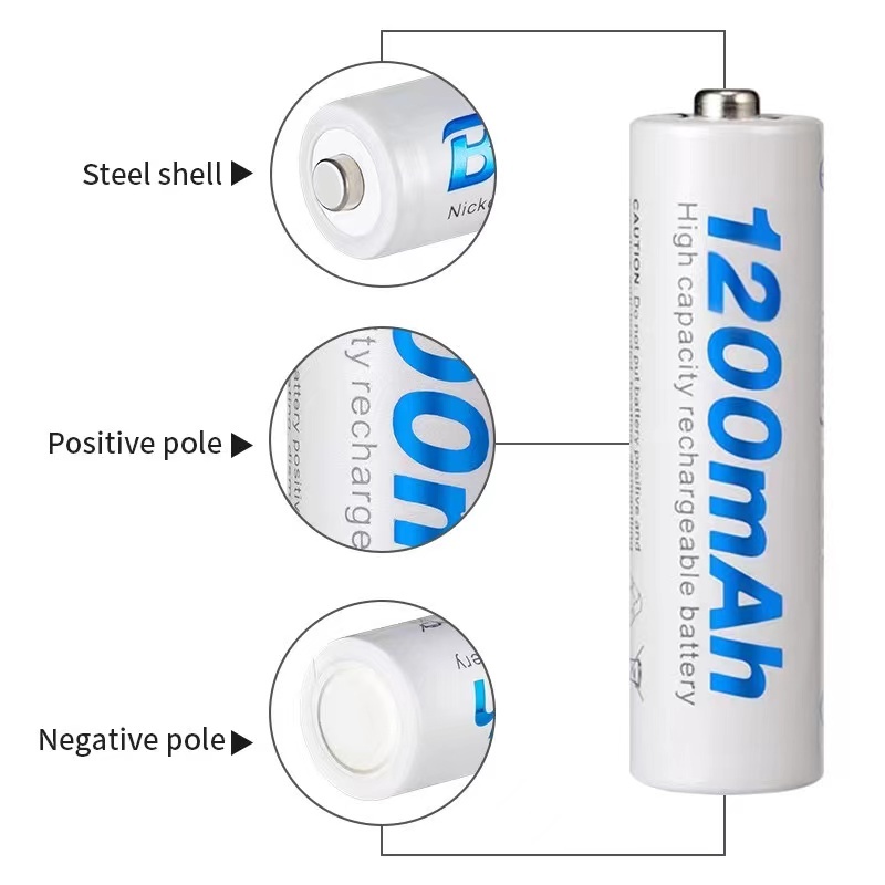 ถ่านชาร์จ Beston 1.2V AA 1200mAh Ni-MH แบตเตอรี่แบบชาร์จไฟได้