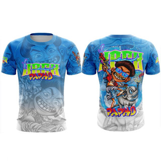 เสื้อแจ็กแปปโฮ ไซส์เด็ก ผ้ามันสกรีนลาย แขนสั้น คอกลม