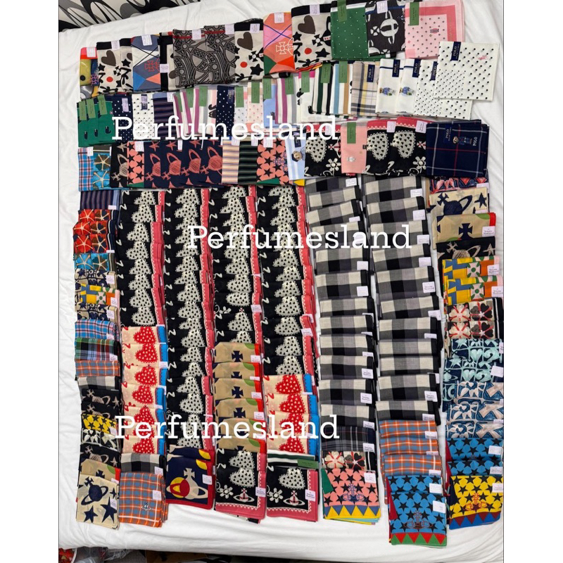 ✅ พร้อมส่ง ✅ ผ้าเช็ดหน้า/ผ้าพันคอ Vivienne Westwood หิ้วจากญี่ปุ่น