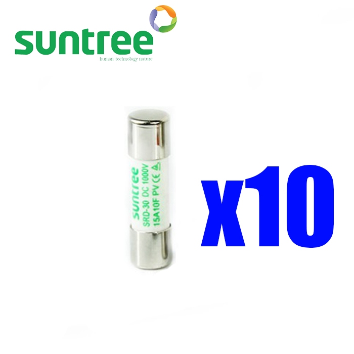 SRF-30 ( SRD-30 ) ฟิวส์กระเบื้อง ลูกฟิวส์ DC 1000V 10*38mm (10A,16A,20A,25A,32A) DC Fuse Link Solar 