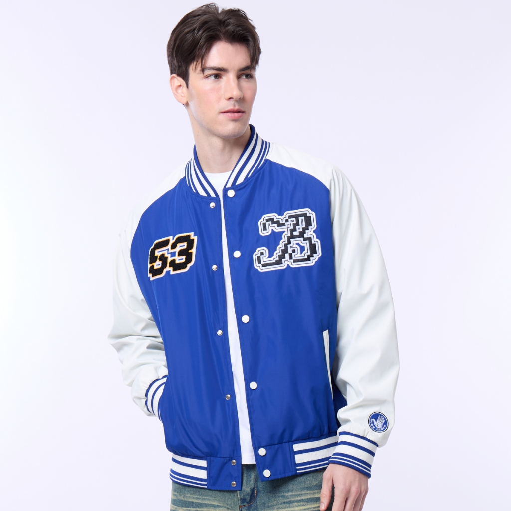 BODY GLOVE BASIC Varsity Jacket 2025 แจ็กเก็ต สีน้ำเงิน