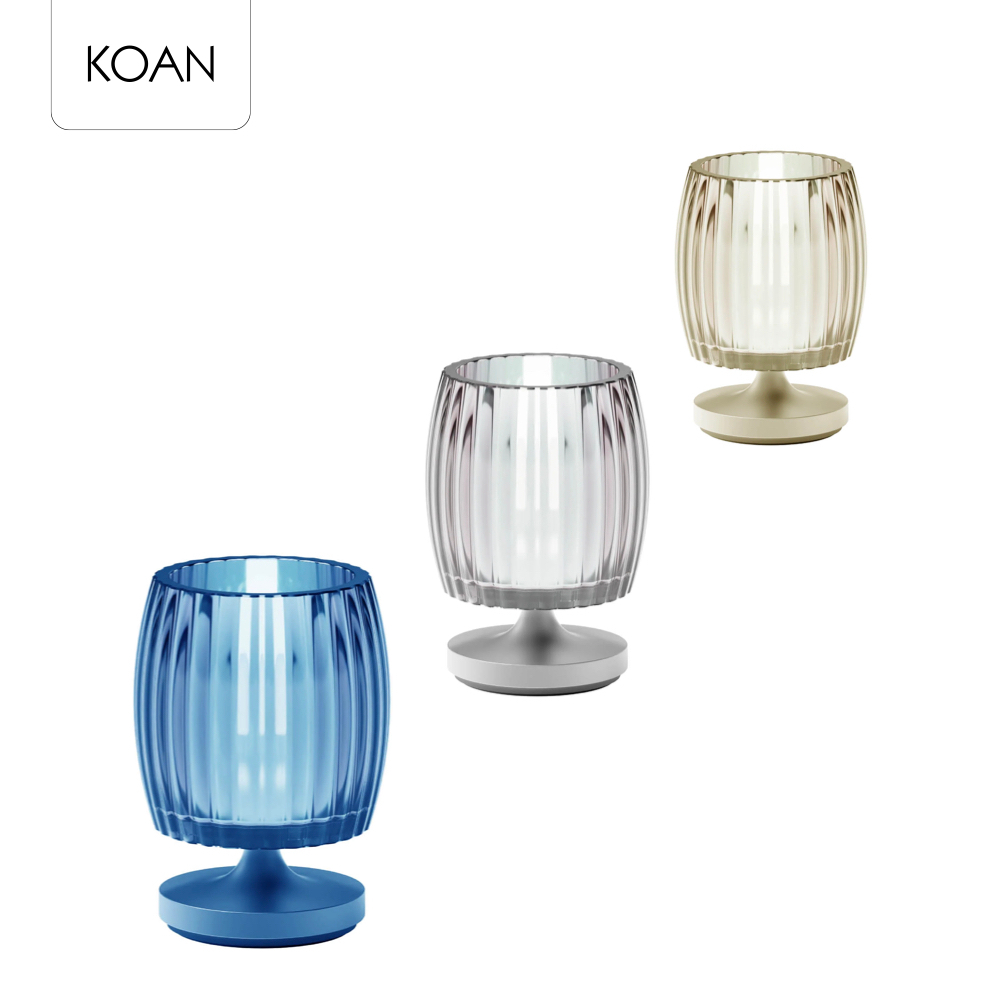 โคมไฟ Stylistic Lamp M Waves - White / Blue / Soft gold