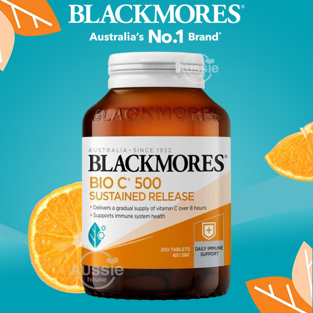 Blackmores BIO C 500 Sustained Release วิตามินซี 500mg แบบค่อยๆปลดปล่อย (8 ชั่วโมง)