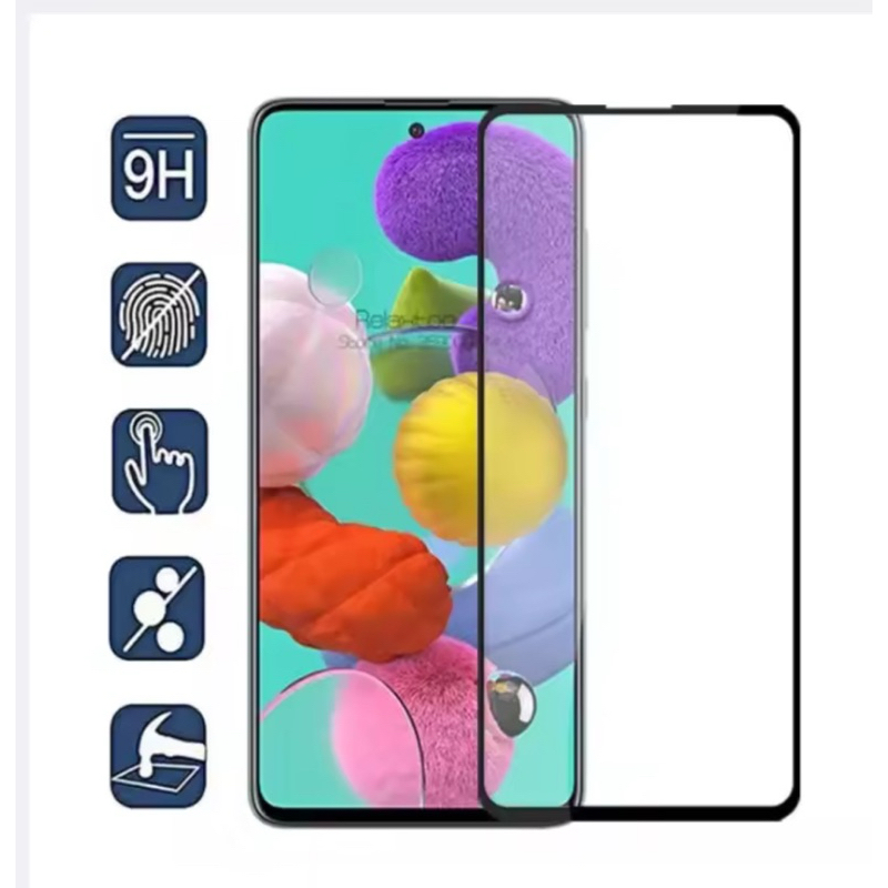 ฟิล์มกระจกนิรภัย เต็มจอ Oppo A3 ฟิล์มขอบดำ ฟิล์มกันกระแทป ฟิล์มกันรอย ฟิล์มOppo A3