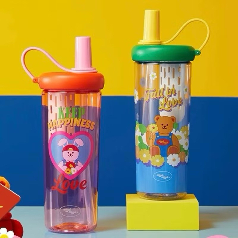 กระบอกน้ำ wiggle wiggle x miniso China ของแท้ พร้อมส่ง