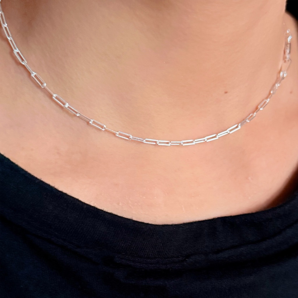 (necklace,เฉพาะสร้อย) : PIN NECKLACE SILVER925 | สร้อยคอเงินแท้ สร้อยคอโซ่ | YOUR WISHLIST