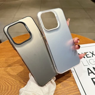 เคสแข็ง เนื้อแมตต์ สีเงิน หรูหรา สําหรับ เคส OPPO A7 A15 A16 A92 A9 A95 A57 A78 A18 A94 A3 A60 A93 A98 A79 A60 A58 A3S