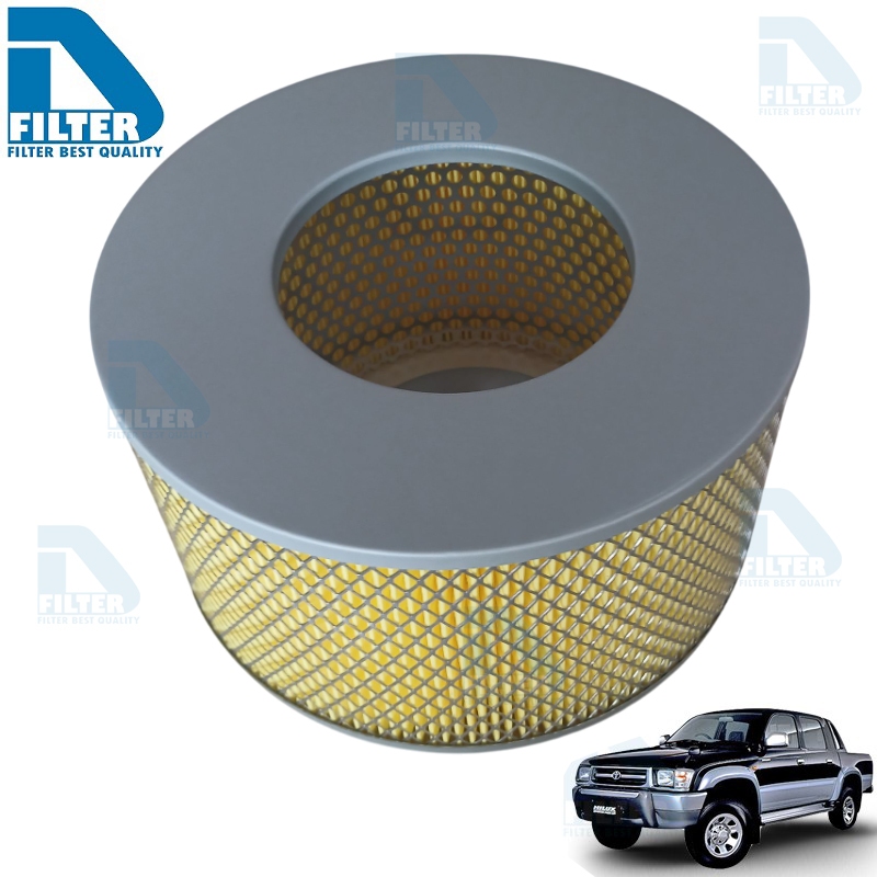 กรองอากาศ Toyota โตโยต้า Hilux Tiger ไทเกอร์ (เครื่อง 2L 2.5),(เครื่อง 5L 3.0) By D Filter (ไส้กรองอากาศ) (DA066)
