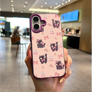 เคสน่ารักการ์ตูนแมวน้อยสีชมพู เคสVIVO Y20 Y20s Y12s Y12A Y15s Y15A Y01 Y21 Y21T T1X Y33S Y33T Y17s Y28 Y16 Y02s Y56 Y27s