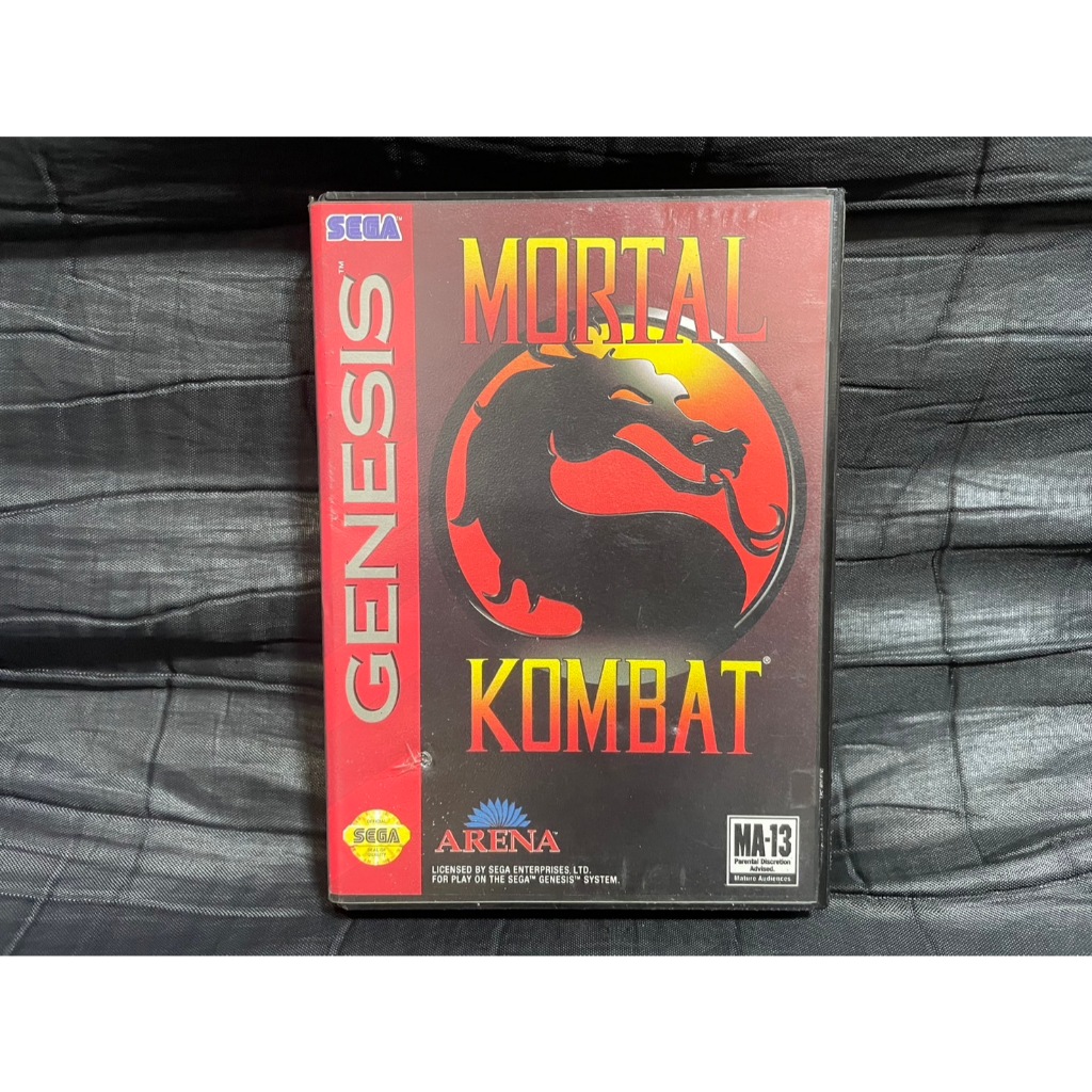 ตลับเกมส์ Megadrive Genesis Game : Mortal Kombat : Genesis Game