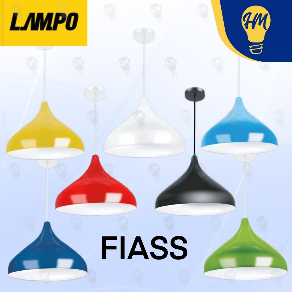 Lampo โคมไฟห้อยเพดาน อลูมีเนียม รุ่น FIASS มี 7 สี (ไม่รวมหลอดไฟ)