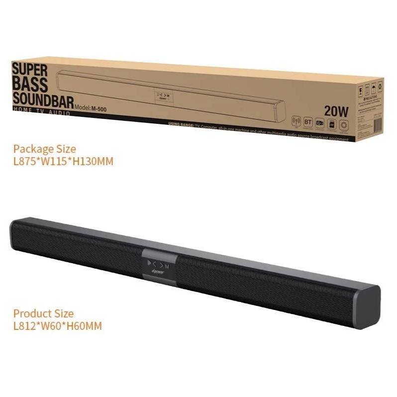 ลำโพงซาวบาร์ Super Bass Soundbar บลูทูธ รองรับทุกการเชื่อมต่อ ลำโพงทีวี รองรับ TF/USB/AUX รับประกัน