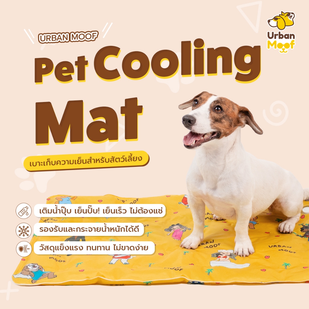 เบาะเจลเย็นสำหรับสัตว์เลี้ยง เปลี่ยนผงเป็นเจล เย็นสบายทันที | Urban Moof