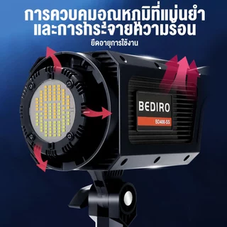 500W LED ไฟถ่ายรูป ไฟไลฟ์สด ไฟสตูดิโอ with 65cm Lantern Softbox & Tripod Stand for Photo Video Photography Live Stream