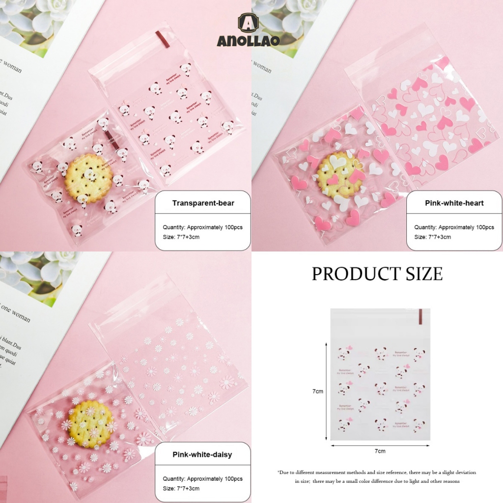 ถุงบรรจุอาหารอบ ถุงบิสกิตขนาดเล็ก ถุงปิดผนึกอัตโนมัติ ถุงบรรจุภัณฑ์แบบมีกาวในตัว ✨Anollao