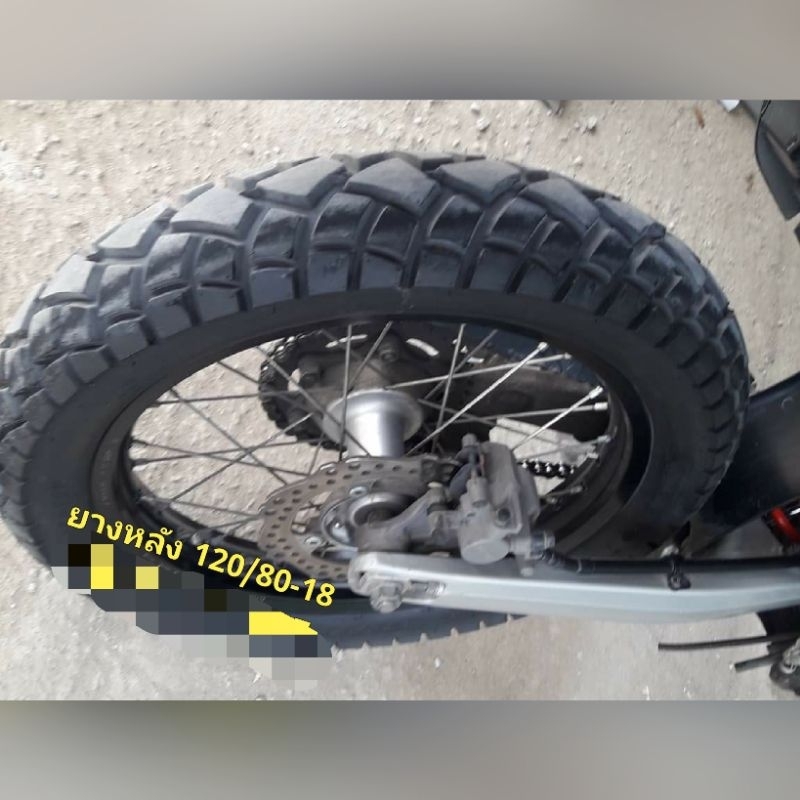 ยางวิ่งทางเรียบทางลาดยาง (หน้า-หลัง ยี่ห้อ Deli Tire) สำหรับ CRF , KLX , WR155 ขายเป็นคู่ ราคา ถูกที่สุด ดีลบีเคเค แกลเลอรีภาพที่ 3