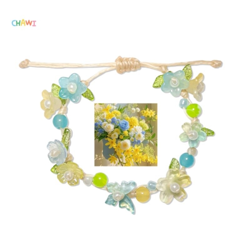 กำไลเชือกเทียนดอกไม้ - รูปที่ 5