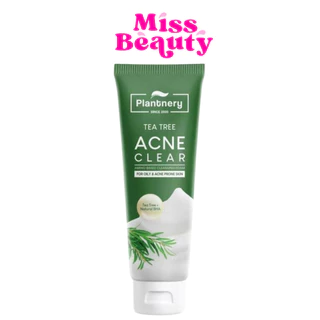Plantnery Tea Tree Acne Whip Foam 100 g โฟมล้างหน้า ทีทรี เนื้อวิบเนียนนุ่ม สำหรับผิวที่มีปัญหาสิว ผิวมัน