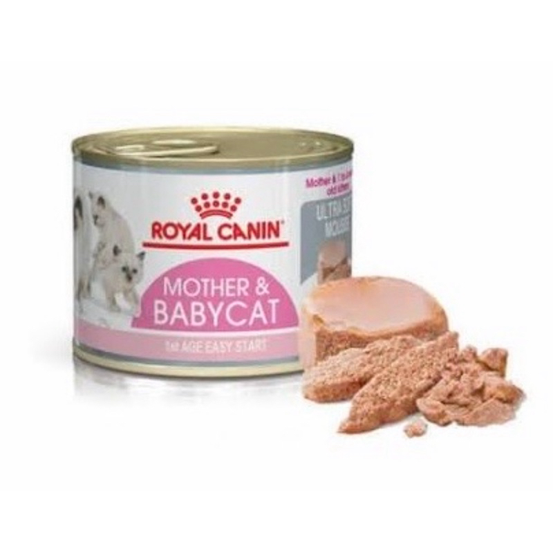 Royal Canin Mother & Baby Cat กระป๋อง 195g อาหารเปียกสำหรับลูกแมวและแม่แมว