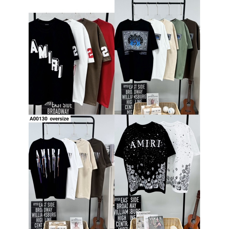เสื้อยืดoversizeรุ่นAMIRI55