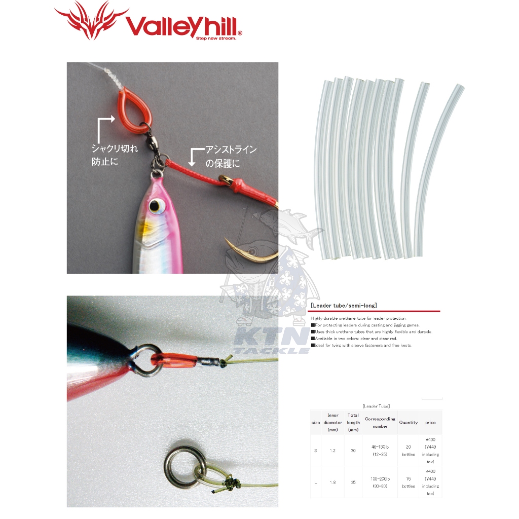 ลีดเดอร์ทูป Leader Tube จากค่ายวัลเลย์ฮิล Valleyhill สำหรับกันบาดสาย