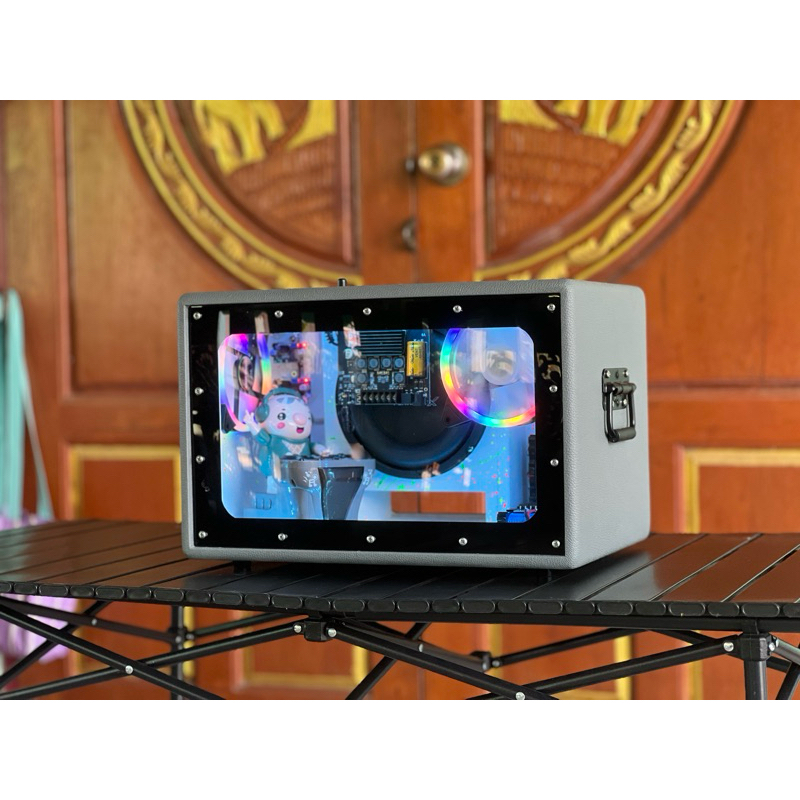 ลำโพงบลูทูธ แบนพาส 6.5 นิ้ว ว้อยคู่ 200 วัตต์ เลือกสีได้ เสียงดี แบตอึด เบสแน่น