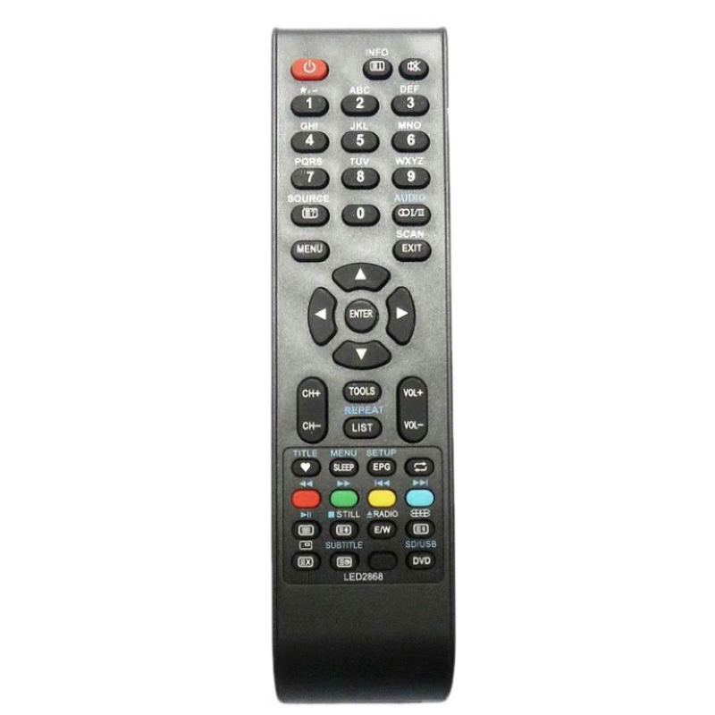 รีโมททีวีใช้สำหรับ ซิงเกอร์ รุ่นA4500 /LED32DF ตัวเดิมต้องเป็นแบบในภาพถึงใช้ด้วยกันได้