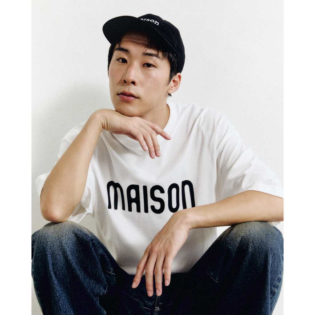 maison KEEPS | The Oversized Ink Logo Tee| Unisex | เสื้อยืด ทรง oversized ผ้านุ่มพิเศษ | มีให้เลือก 2 Size อก 44