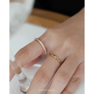 A.piece แหวน Everyday Luxe collection (waterproof) : [stainless steel] Tennis ring