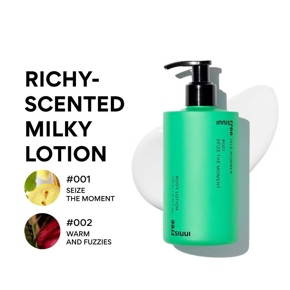 (แท้ ฉลากไทย ) อินนิสฟรี ไอล์ นัมเบอร์ บอดี้ โลชั่น innisfree Isle Number Body Lotion 300 ml. ราคา ถูกที่สุด ดีลบีเคเค แกลเลอรีภาพที่ 2