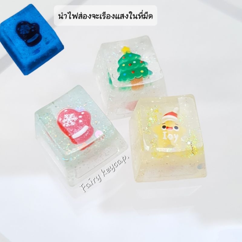 Keycap resin คีย์แคป ลายน่ารัก ราคาต่อชิ้น สำหรับ Mechanical​ Keyboard ปุ่ม OEM profileปุ่มแถว R4 (เช่นปุ่ม F1-12, esc)