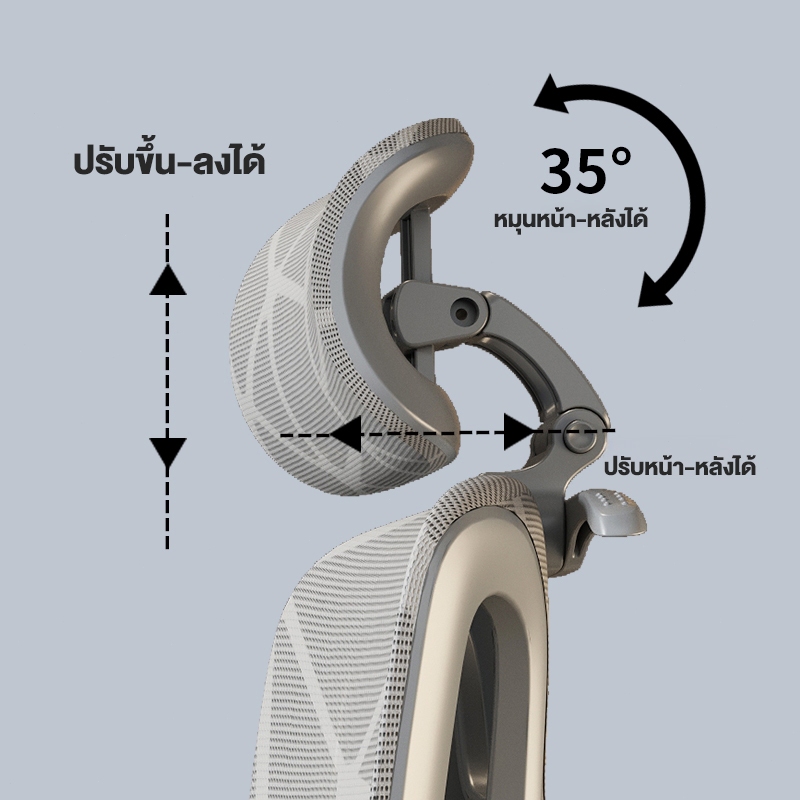 Kris เก้าอี้เพื่อสุขภาพ รุ่น P6 เก้าอี้ตามหลักสรีรศาสตร์ เก้าอี้สำนักงาน รัประกัน 3ป อะไหล่ทดแทนฟรี - รูปที่ 3
