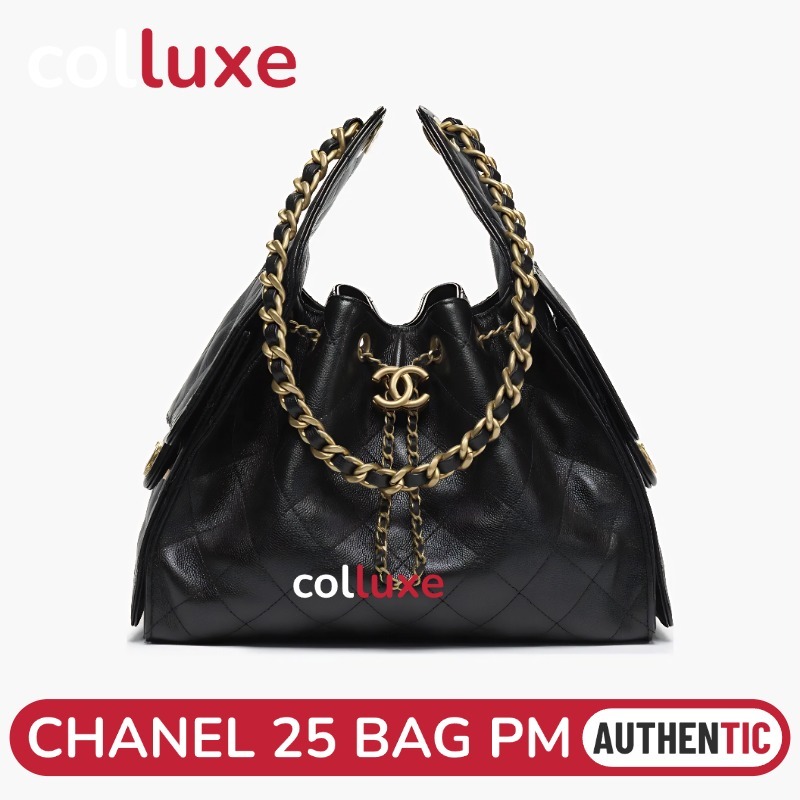 25C 👜ชาแนล Chanel 25 Hobo Bag PM 30cm กระเป๋ากุ๊ย Shoulder Bag