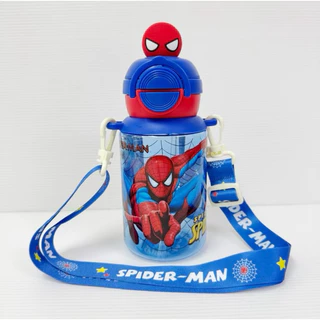 กระติกน้ำเด็ก ลายการ์ตูน 2 in 1 มีหลอดดูด+ยกดื่ม ขนาด 650 ml (พร้อมส่ง)