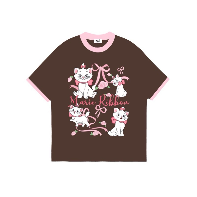 SIS.ON | พร้อมส่ง🧸เสื้อยืดโอเวอร์ไซส์ oversize QTมาลีโบว์ชมพู