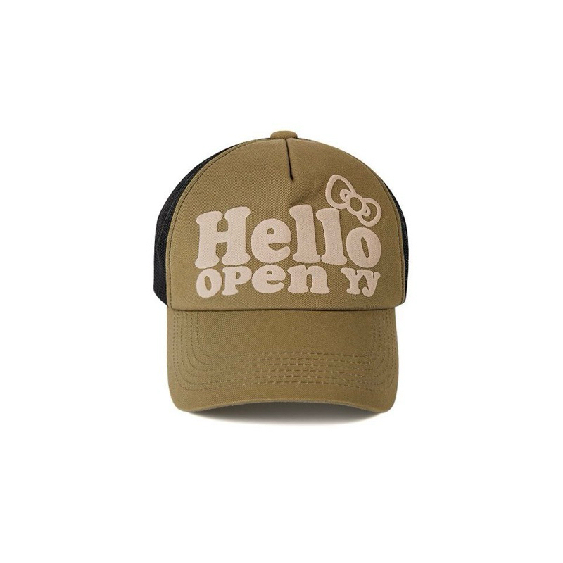 [พร้อมส่งในไทย] หมวก Hello Kitty x OPEN YY TRUCKER CAP 🐈🎀