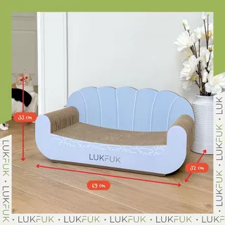 LUKFUK (ลูกฟูก) โซฟาแมวและที่ลับเล็บแมวกระดาษ ขนาดใหญ่พิเศษ รุ่น “Dreamy Sofa” (XL Carton Cat Scratcher “Dreamy Sofa”)