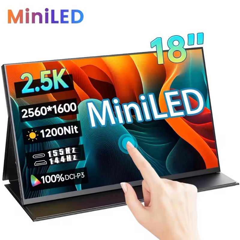 Monitor portable 18 inch 2K 155Hz (2560*1600P HDR 100% FreeSync 3ms) IPS
