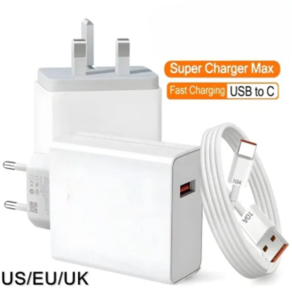 SUPERVOOC ชุดชาร์จมือถือ แรงดันไฟกว้าง 100-240V รองรับไฟ 33W/18W/10W