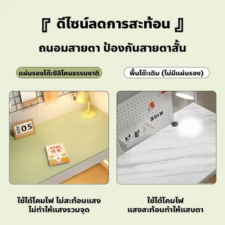 แผ่นรองโต๊ะหนัง PU กันน้ำ แผ่นปูโต๊ะอเนกประสงค์ สีพื้น ทรงสี่เหลี่ยมผืนผ้า กันลื่น ทำความสะอาดง่าย