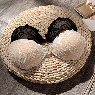 🔥🔥บราสายไม่มี ดูม‼️ ลูกไม้ บราปีกนก หนา 2.5cm + แถมสาย 2 เส้น ฟองน้ำเรียบ ดูมแบบใส่สายก็ได้ไม่ใส่ก็ได้