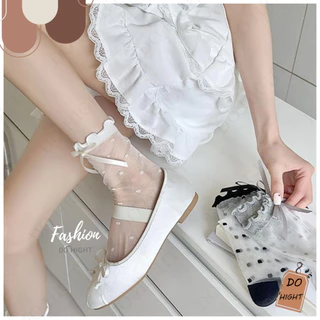 พร้อมส่ง⚡ มีเก็บเงินปลายทาง💸ถุงเท้าหุ้มข้อซีทรู มี 3 สี แนะนำเท้าไม่เกิน41 (ราคาต่อ 1คู่) : Do hight