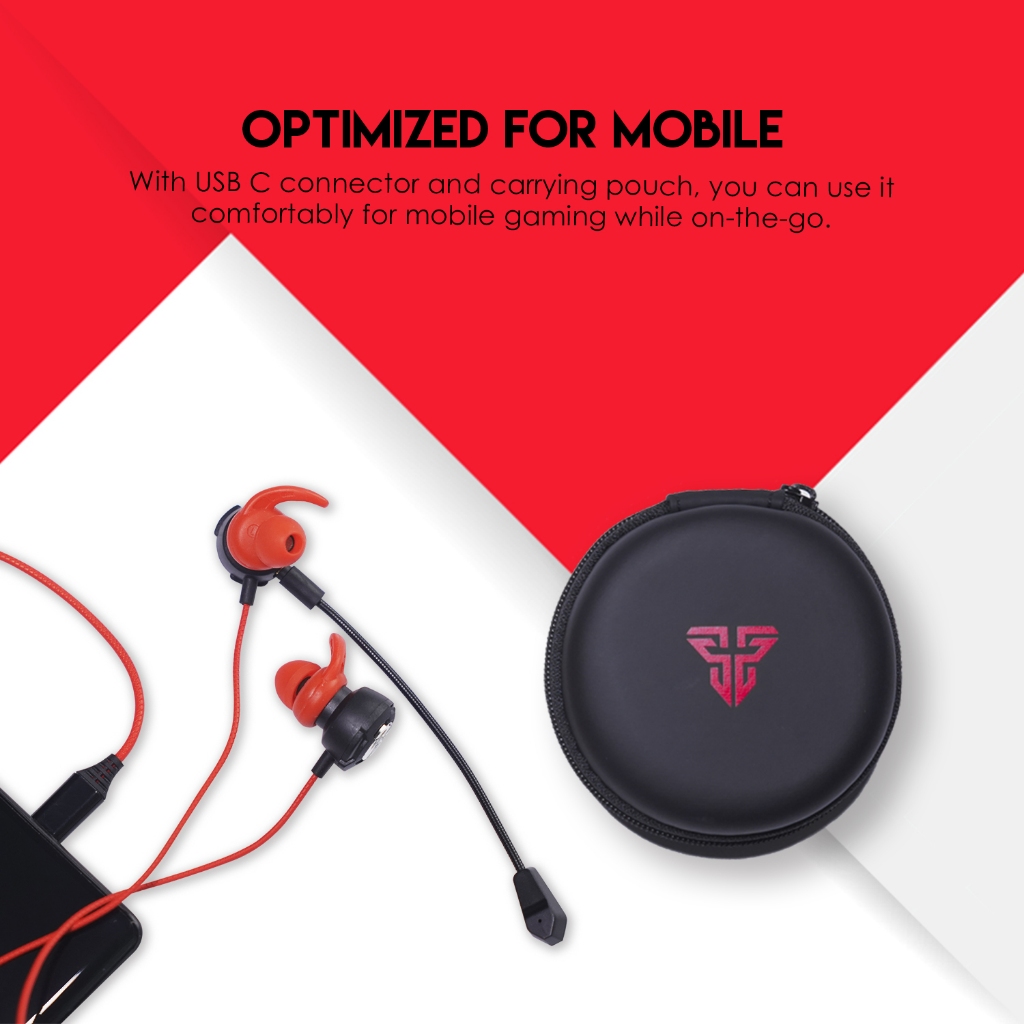 FANTECH EG5 หูฟังอินเอียร์สำหรับเล่นเกม เสียงชัด เบสแน่น มาพร้อมไมค์ในตัว