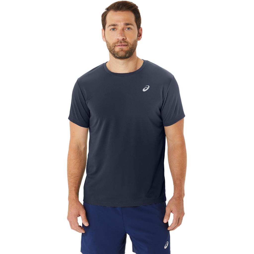 ASICS : 2011D173.401 KATAKANA SS TOP MEN RUNNING ผู้ชาย เสื้อคอกลม ของแท้  MIDNIGHT