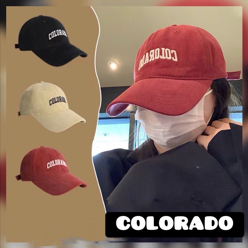 หมวกแก๊ปเบสบอลปักลาย COLORADO กันแดดใส่ได้ทั้งหญิงและชาย รอบศรีษะ 58-65 CM รูปที่ 8