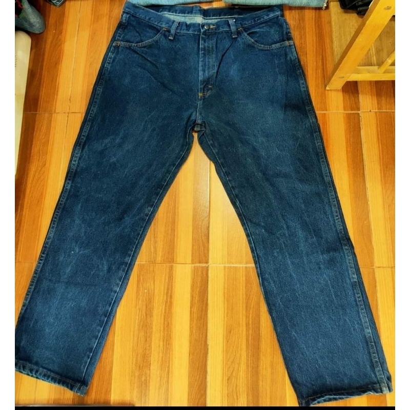 กางเกงยีนส์ วินเทจ USA RUSTLER สภาพใหม่ เอวจริง 38" MADE IN MEXICOเอว38"ยาวทั้งตัว41" สะโพก48"-50" เ