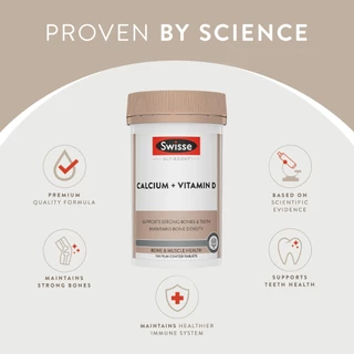 Swisse Swisse Ultiboost Calcium + Vitamin D อัลตร้าบูสแคลเซียม วิตามินดี 150 เม็ด (EXP:10 2028)