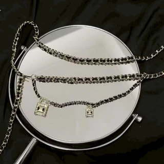 พร้อมส่ง!! เข็มขัดคาดเอว โซ่โลหะ แบบบางลวดลายสวยงาม เหมาะสำหรบผู้หญิงแฟชั่นสายปาร์ตี้ ( P162 )